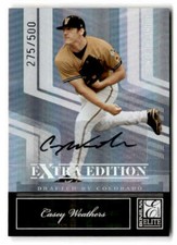2007 Donruss Elite Extra Edition Signature #12 Casey Weathers/500 (ref 205588)