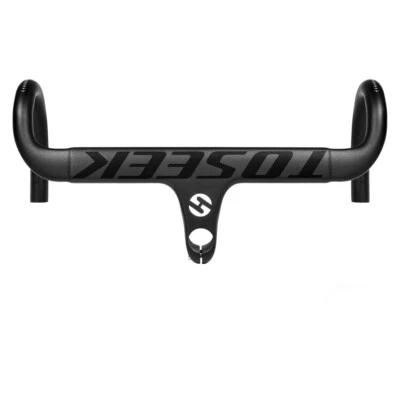 Barra integrada de manillar de fibra de carbono TOSEEK para barra de caída de bicicleta de carretera 28,6 mm Foto 1 de 4