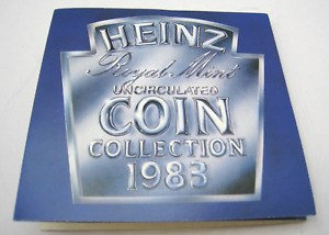 UK 1983 ROYAL MINT HEINZ UNCIRCULATED 7 COIN COLLECTION  PRESENTATION PACK (J3)