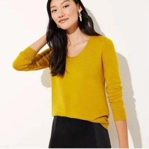 Neu mit Etikett Loft Luxe Strick Shirttail Pullover in Gold Gr. S - Bild 1 von 8