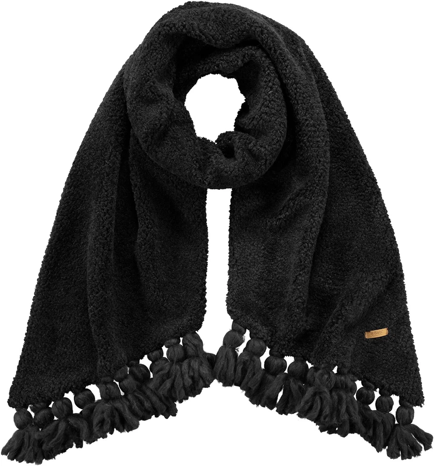 Barts Bufanda Cuello Calentador Invierno Bufanda Negro Flujo Pom Pom Grande Cálido Foto 1 de 1