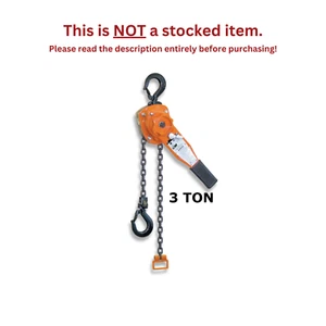 CMCO - SERIES 653 LEVER OPERATED HOIST - 3 TON CAPACITY - 20 FT LIFT - Picture 1 of 3