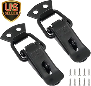 Stainless Steel Spring Loaded Toggle Lock Clasp Buckle Latch for Cabinet Boxes S - Picture 1 of 5