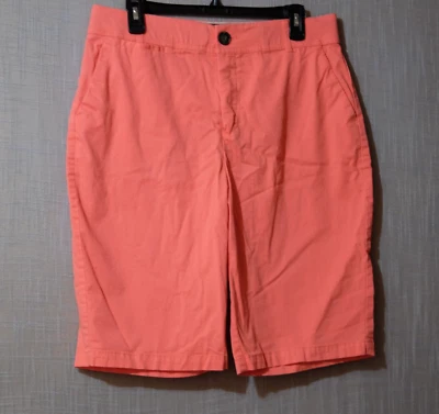 Bermudas Christopher & Banks Signature Comfort naranja para mujer 10 #H69-1 usadas en excelente estado Foto 1 de 4