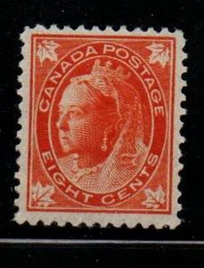 Canada Sc 72 1897 8c orange  Victoria Maple Leaf issue stamp mint - Picture 1 of 1