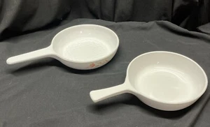 Juego de sartenes Corningware 7” y 6,5” melocotón, floral y cerámica blanca - Imagen 1 de 12