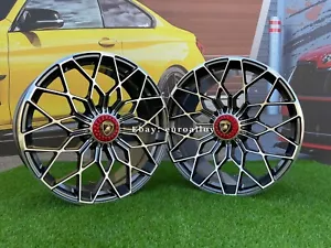 4 x 20 Inch 5x112 Lamborghini Style Grey Forged Wheels: Fits For Huracan - Picture 1 of 19