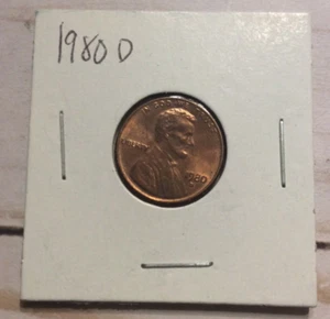 1980 D Lincoln Memorial centavo un centavo moneda de EE. UU. moneda exacta en la foto - Imagen 1 de 3