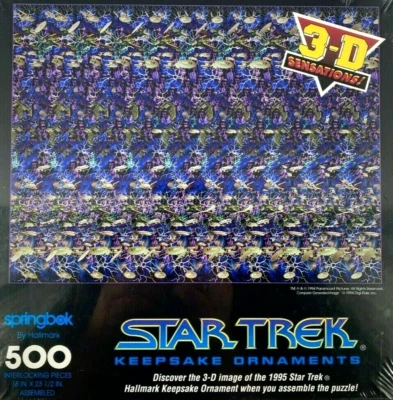 Springbok Star Trek 3D 500 Piezas Puzzle De Colección 1994 Talla 18" X 23.5" Sellado Nuevo Foto 1 de 4