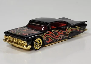 Hot Wheels '59 Chevy Impala 3" Diecast Scale Model Black Red Gold Lace Wheels - Picture 1 of 10