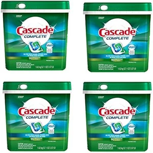 Cascade Complete Fresh Scent Dishwasher Detergent Pacs, ZChltJ, 4 Pack(90 Count) - Picture 1 of 1