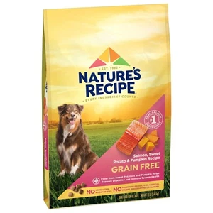 Grain Free Salmon, Sweet Potato & Pumpkin Recipe Dry Dog Food, 12 lb. Bag - Picture 1 of 14