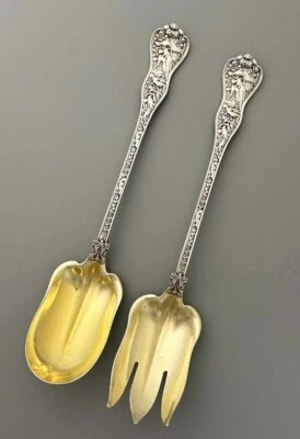 Tiffany OLYMPIAN Sterling Silver SALAD SET - Image 1 of 4
