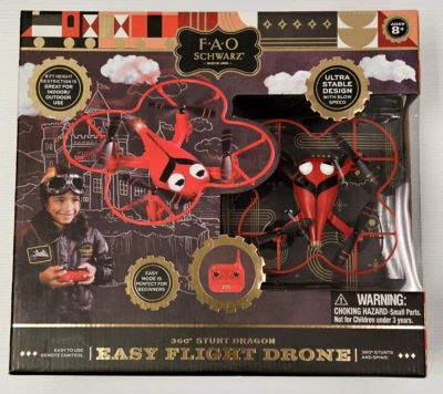 NEW IN BOX FAO Schwarz 360 Stunt Dragon Easy Flight Drone Stunts Spins #1006107 - Image 1 of 4