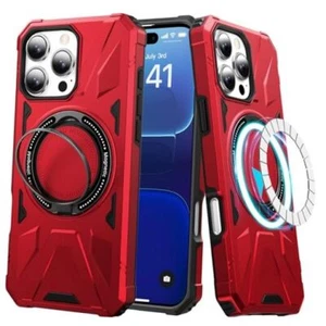  Strong Magnetic for iPhone 16 Pro Case - Military iPhone 16 Pro 6.3 IN Red - Picture 1 of 8