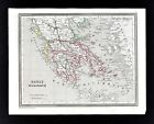 1835 Monin Fremin Map - Greece Athens Corinth Cyclades Aegean Sea Turkey Europe