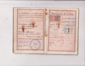 1944.WK2. Reisepass. Madrid. Droone. Widerstand. Nationales Befreiungskomitee. - Bild 1 von 4