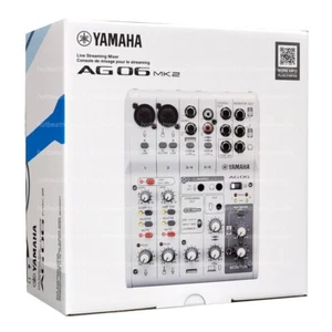 Yamaha AG06MK2 W 6-Channel Live Streaming Mixer with USB Interface WHITE - Picture 1 of 6
