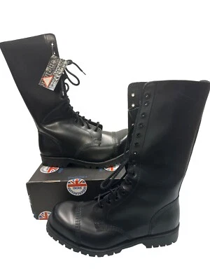 Vintage UNDERGROUND England Leather Steel Toe Boots size uk11/us12/eu4 NIB, HTF - Image 1 of 4