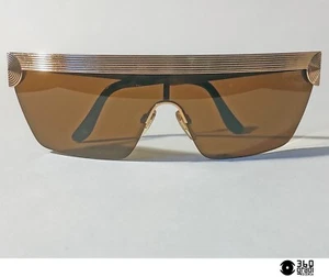 Valentino V814 occhiali da sole in metallo dorato vintage 1980 (large) - Foto 1 di 8
