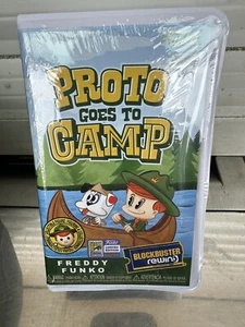 SDCC Comic Con Freddy Proto Goes to Camp Funko Blockbuster Rewind Figure Con - Picture 1 of 2