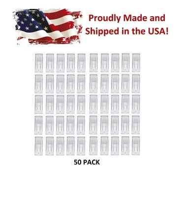 JSP MANUFACTURING® Clear Plastic Mini Roof Snow and Ice Guard - 50 PK | Prevent Sliding Snow