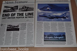 BAe Sea Harrier, British magazine article, retirement of Royal Navy jump-jet - Foto 1 di 2
