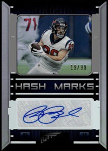 2022 Panini Playbook REX BURKHEAD Texans Hash Marks Silver Auto /99