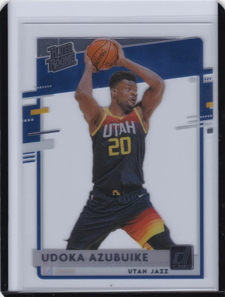 2020-21 Clearly Donruss Base Rated Rookie #69 Udoka Azubuike - Jazz - Image 1 of 1