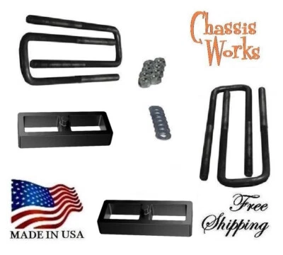 Chevy Express GMC Savana 2500 3500 1996-2019 kit de bloques de elevación de 1,5" U-Blt Foto 1 de 3