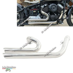 Silenciador sistema escape completo antideslizante para Yamaha V Star 650 XVS 650 400 1998-2016 - Imagen 1 de 9