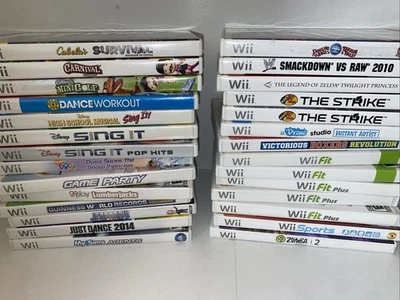 Nintendo WII Games cleaned, - You Pick & Choose  Working - Image 1 of 4