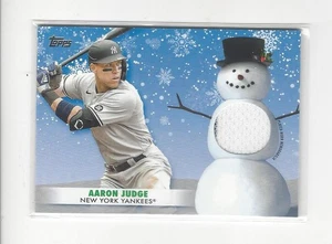2021 Topps Walmart Holiday Relic Aaron Judge JERSEY Yankees - Picture 1 of 2