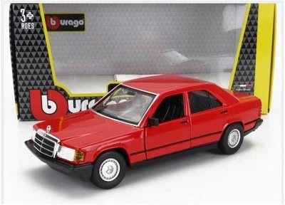 BURAGO BU21103R MERCEDES BENZ - 190E 1984 - RED - 1/24 - Immagine 1 di 2