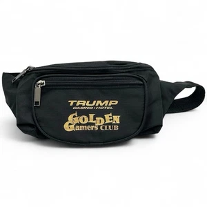 Vintage Trump Casino & Hotel Golden Gamers Club schwarze Bauchtasche Umhängetasche - Bild 1 von 5