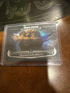2020 Topps Star Wars Masterwork The Wisdom Of Yoda Canvas SP /299 - Bild 1 von 4
