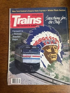 Revista Trains enero 1992 Amtrak Southwest Chief, NYC Empire State, Silverton - Imagen 1 de 6