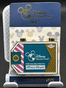 Disney 2017 DVC Diese Tasche gehört Mickey aufklappbar LE Pin Minnie & Mickey Strand - Bild 1 von 4