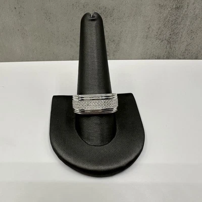 Gents Diamond Ring in Sterling Silver – 0.10ctw, Size 10.5, New - Image 1 of 4