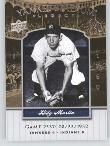2008 Upper Deck Yankee Stadium Legacy #2337 Billy Martin - Picture 1 of 2