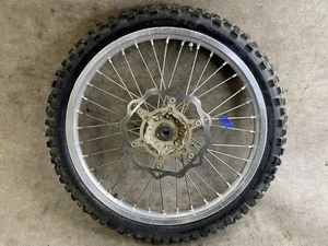 2003 02-05 YAMAHA YZ125 YZ250 YZ426F YZ450F OEM FRONT WHEEL RIM HUB TIRE ROTOR - Foto 1 di 7