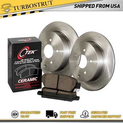 Kit de pastillas de freno y rotor delanteras nuevas OE para Mitsubishi Montero Sport 1997-2004 Foto 1 de 4