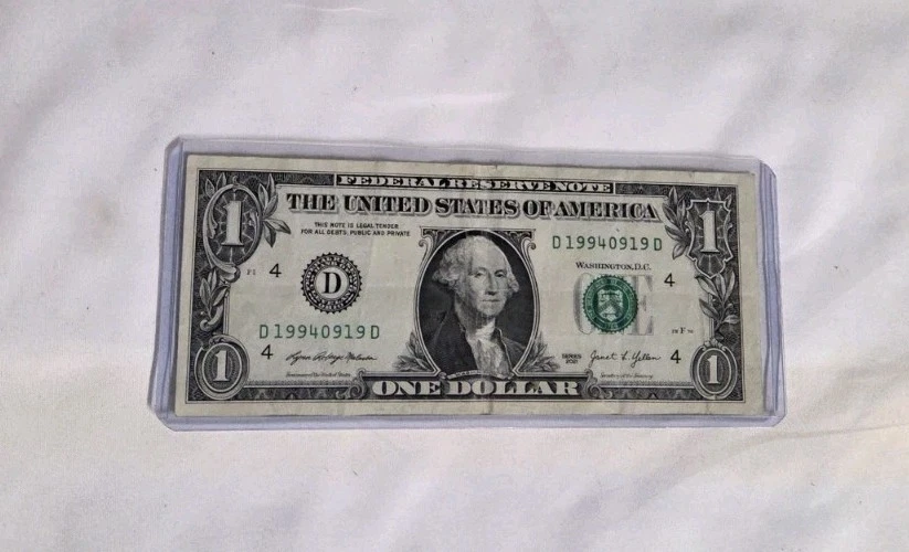 09/19/1994 September 19th 1994 Reverse Birthday Note Serial Number 19940919  - Image 1 of 4