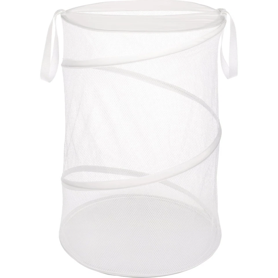 Whitmor 18 In. Dia. White Collapsible Laundry Hamper 6233-1160-WHT Whitmor - Image 1 of 1