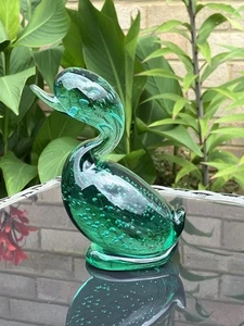 Whitefriars Dilly Duck Aqua Green (Rare Colour) 1978-80 vgc - Picture 1 of 10