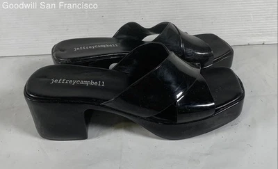 Zapatillas Jeffreycampbell tacón negras para mujer - EE. UU. 6 Foto 1 de 4