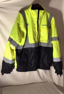 RADWEAR HIGH VISIBILITY JACKET XL WITH REMOVABLE LINER AND MANY POCKETS - Picture 1 of 19