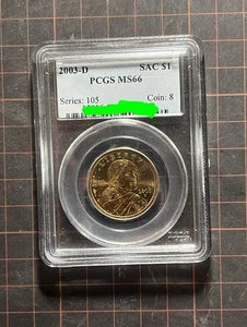 2003-S PR70DCAM SAC $1 Sacajawea - PCGS Graded - Bild 1 von 2