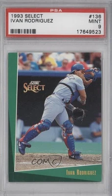 1993 Score Select Ivan Rodriguez #136 PSA 9 MINT HOF - Image 1 of 2