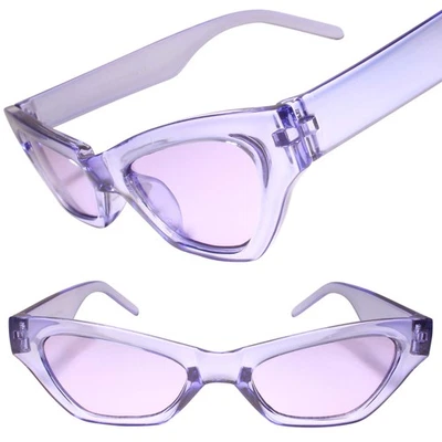 Gafas de sol moradas elegantes ojo de gato - Destacan con estilo con un toque vintage Foto 1 de 3